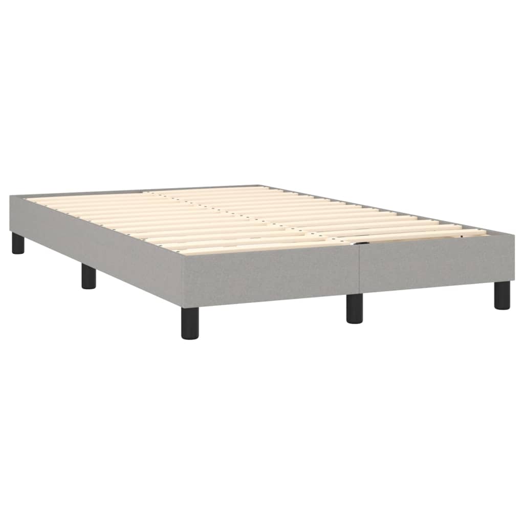 Okvir za krevet s oprugom svjetlosivi 120 x 200 cm od tkanine