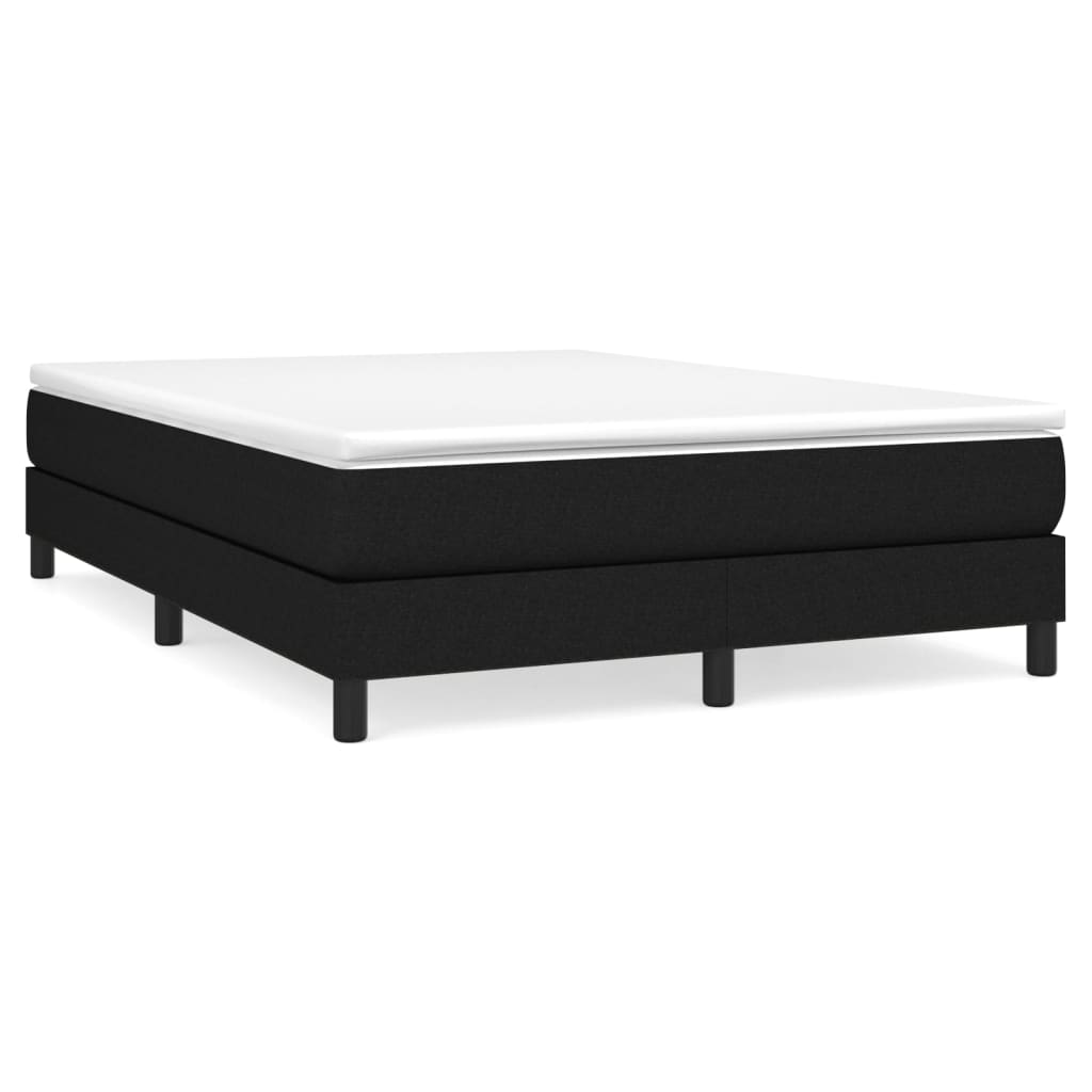 Okvir za krevet s oprugom crni 140x200 cm od tkanine