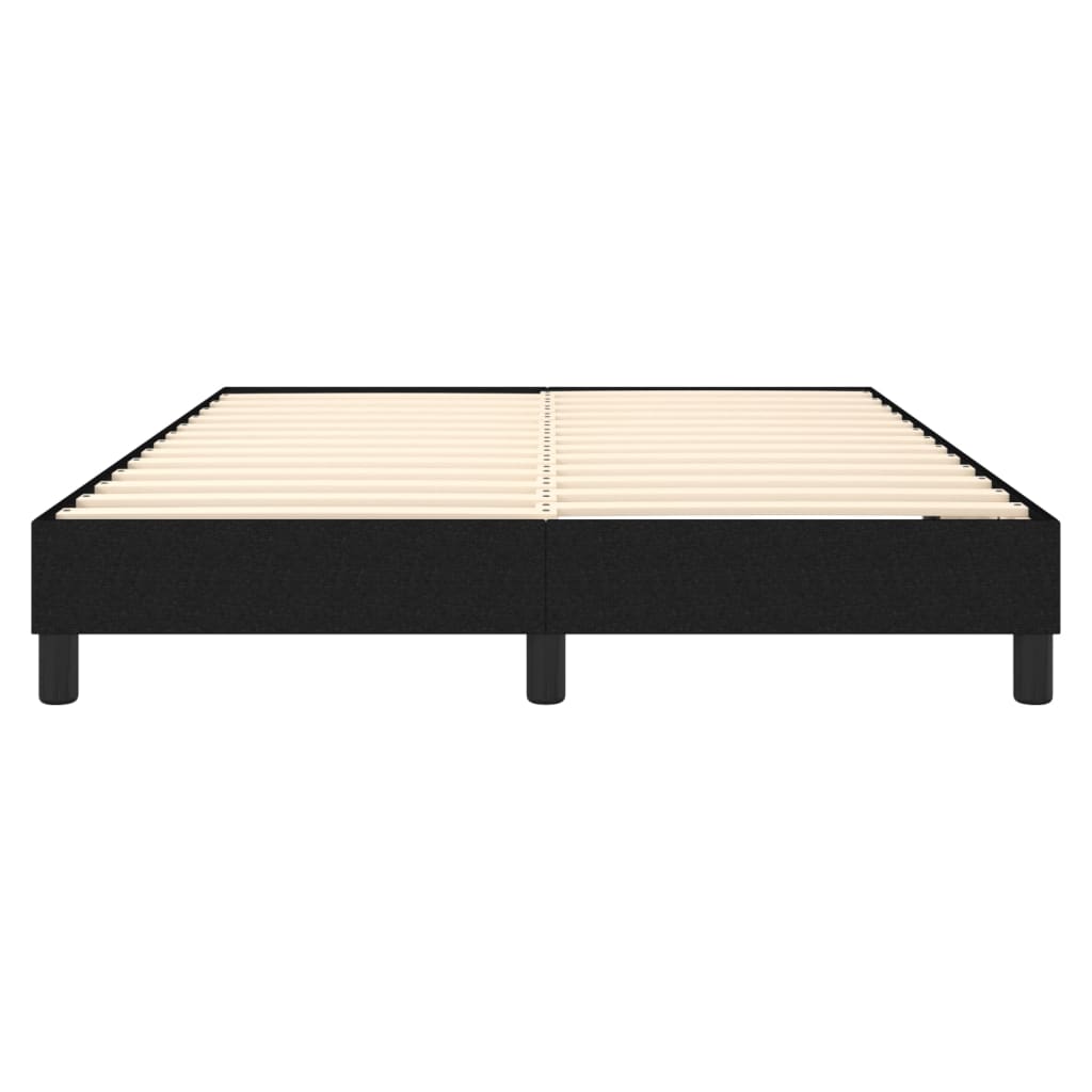 Okvir za krevet s oprugom crni 140x200 cm od tkanine