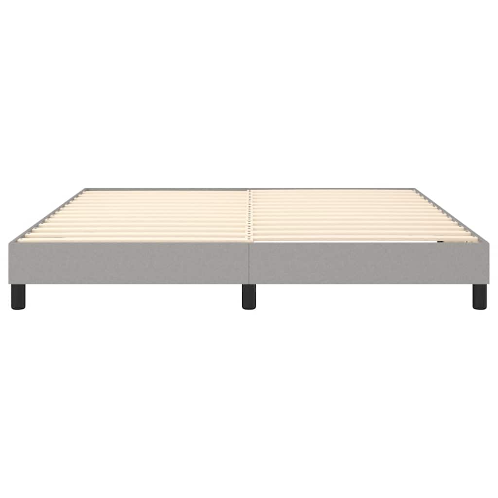 Okvir za krevet s oprugom svjetlosivi 160 x 200 cm od tkanine