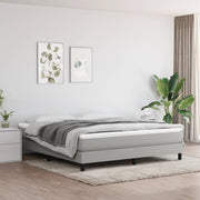 Okvir za krevet s oprugom svjetlosivi 160 x 200 cm od tkanine