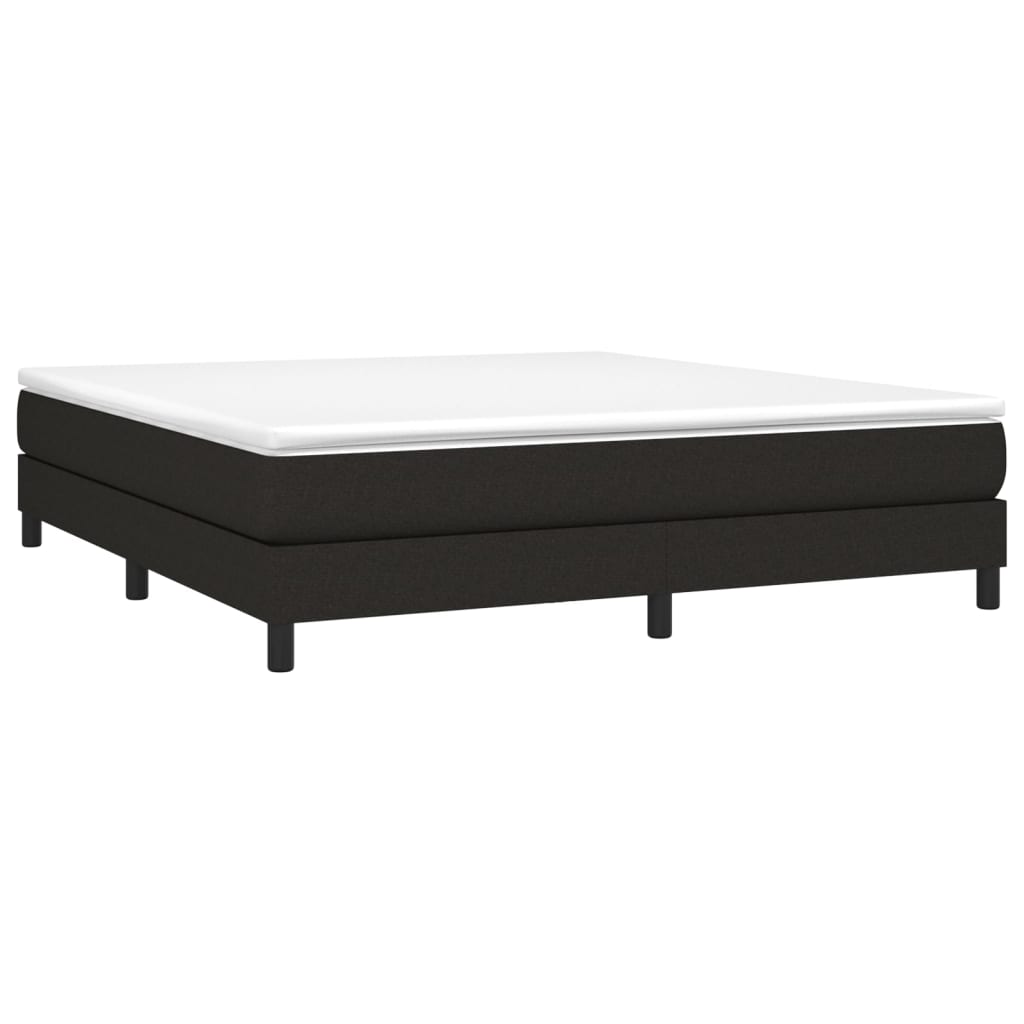 Okvir za krevet s oprugom crni 180x200 cm od tkanine