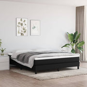 Okvir za krevet s oprugom crni 180x200 cm od tkanine