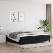 Okvir za krevet s oprugom crni 200x200 cm od tkanine