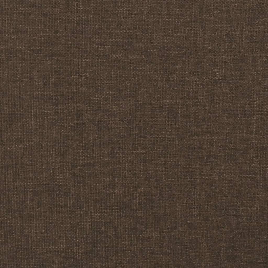Okvir za krevet s oprugom tamnosmeđi 80x200 cm od tkanine