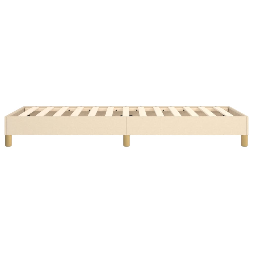 Okvir za krevet s oprugom Krem 80x200cm Tkanina