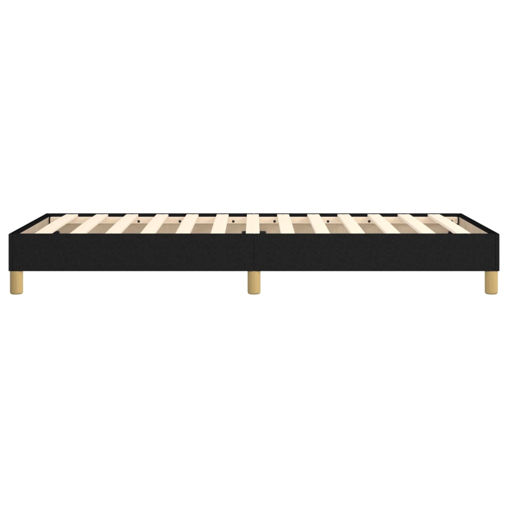 Okvir za krevet s oprugom crni 90x190cm od tkanine