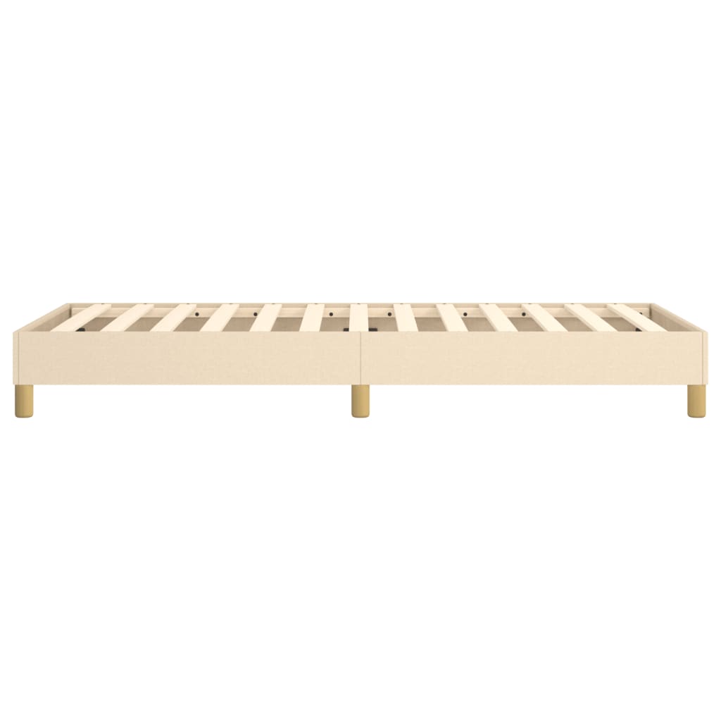Okvir za krevet s oprugom krem 90x200cm od tkanine
