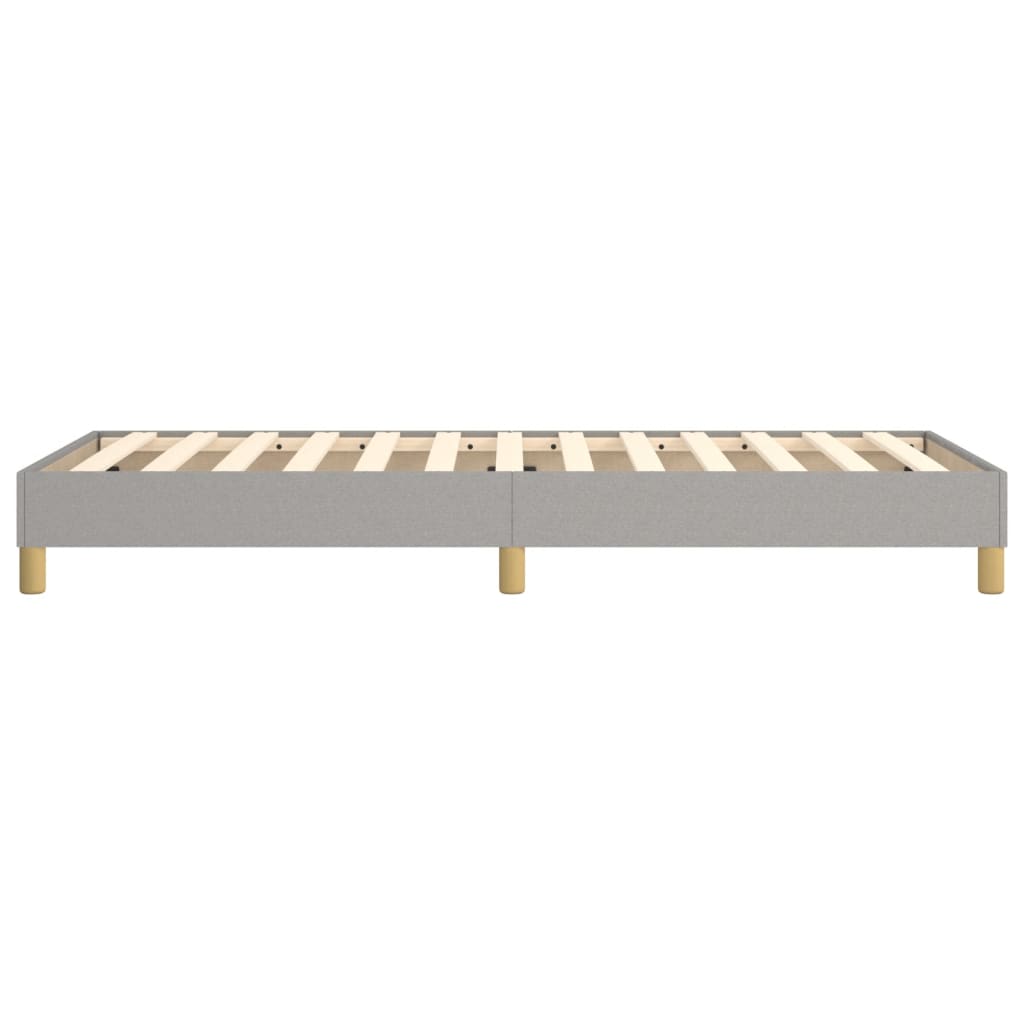 Okvir za krevet s oprugom svjetlosivi 100x200 cm od tkanine
