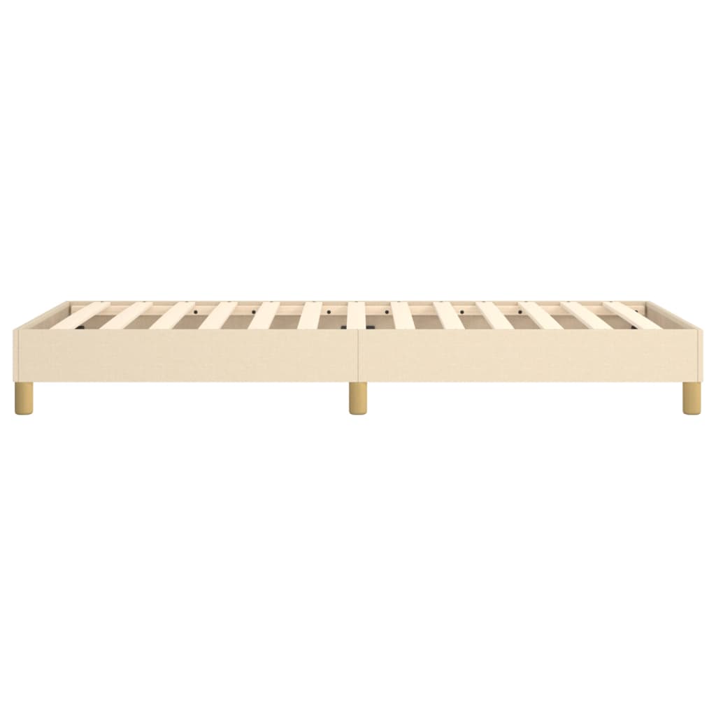 Okvir za krevet s oprugom krem 100 x 200 cm od tkanine