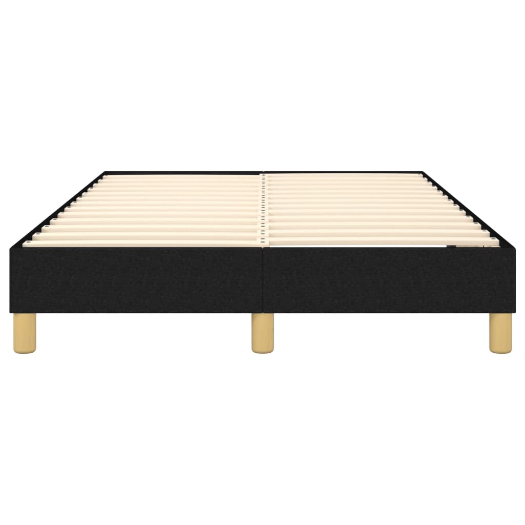 Okvir za krevet s oprugom crni 120 x 200 cm od tkanine