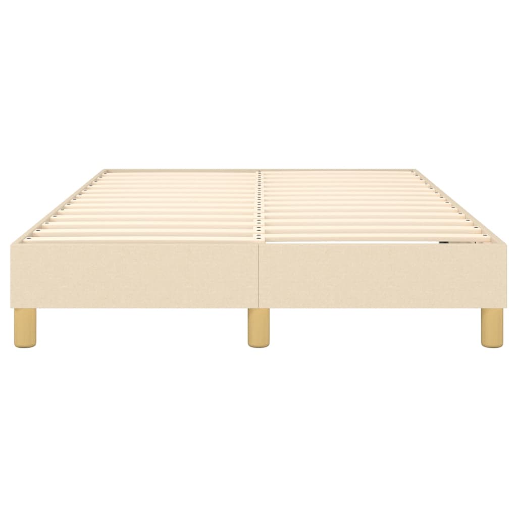 Okvir za krevet s oprugom krem 120 x 200 cm od tkanine
