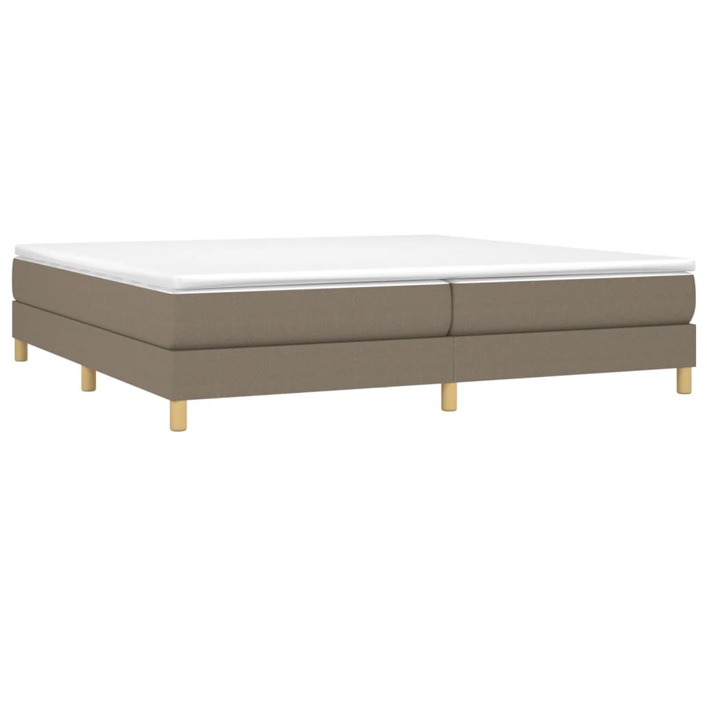 Okvir za krevet s oprugom smeđesivi 200x200 cm od tkanine