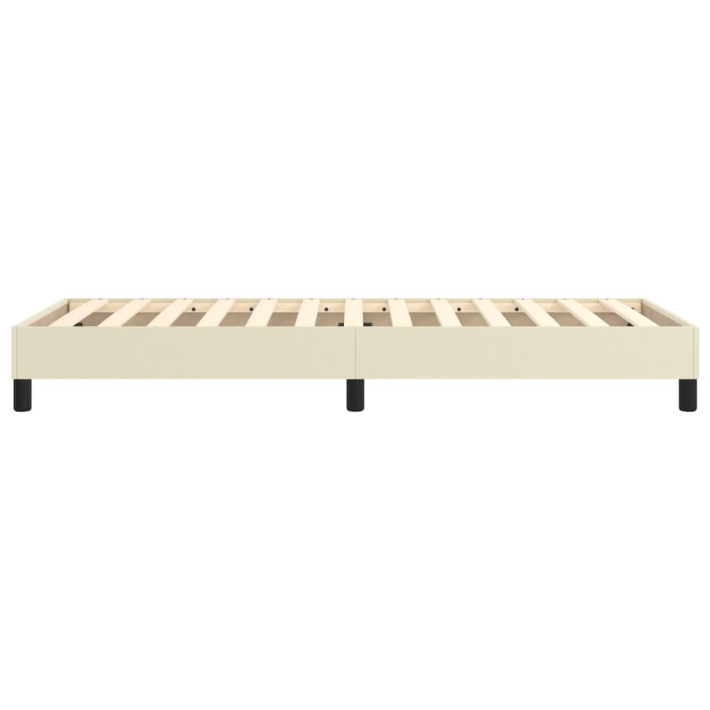 Okvir za krevet s oprugom krem 90x190 cm od umjetne kože