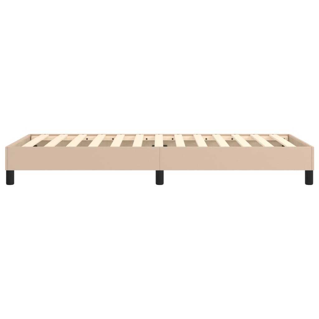 Okvir za krevet s oprugom boja cappuccina 90x190 cm od umjetne kože