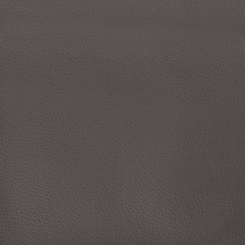 Okvir za krevet s oprugom sivi 140x190 cm od umjetne kože