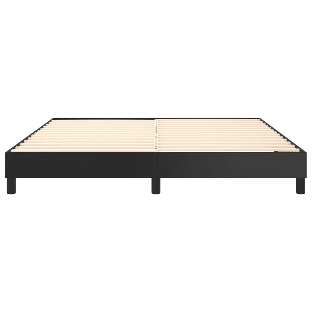 Okvir za krevet s oprugom crni 180x200 cm od umjetne kože