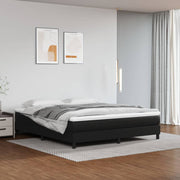 Okvir za krevet s oprugom crni 180x200 cm od umjetne kože