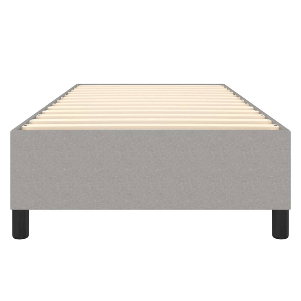 Okvir za krevet s oprugom svjetlosivi 80x200 cm od tkanine