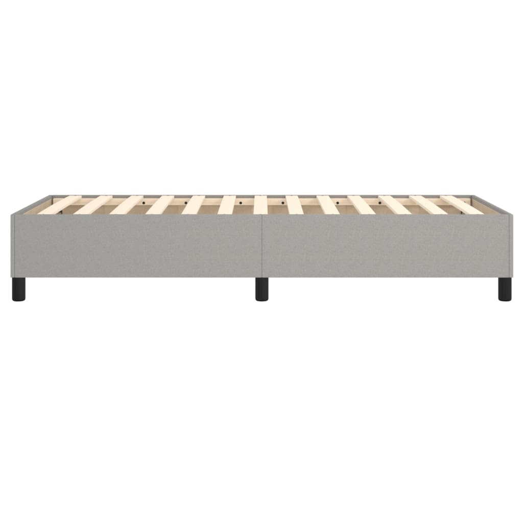Okvir za krevet s oprugom svjetlosivi 80x200 cm od tkanine