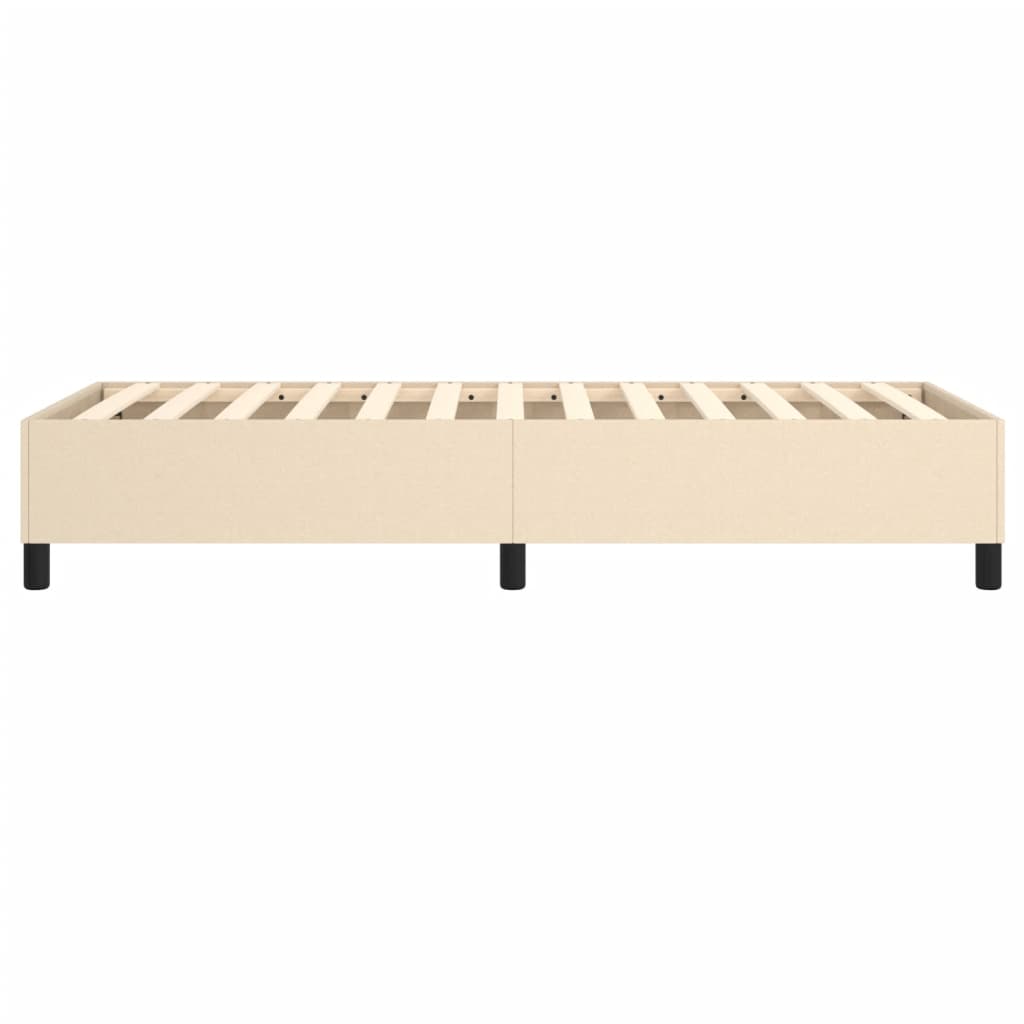 Okvir za krevet s oprugom krem 90x190cm od tkanine
