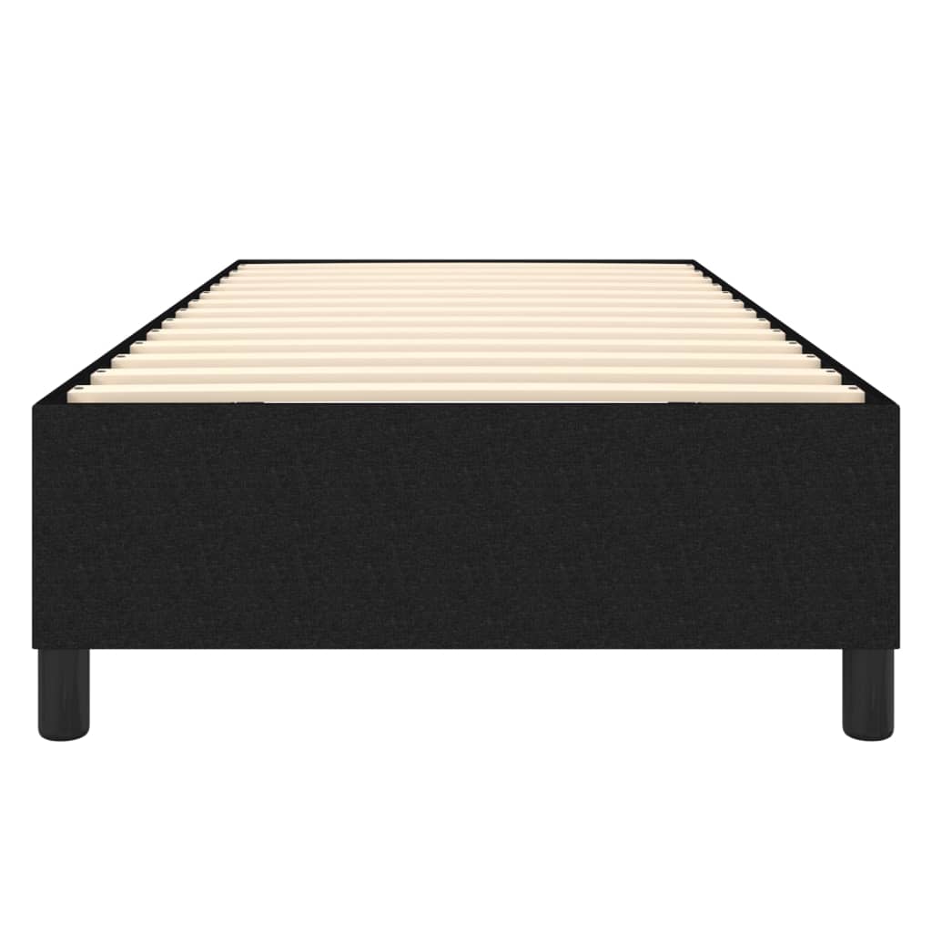 Okvir za krevet s oprugom crni 100x200 cm od tkanine