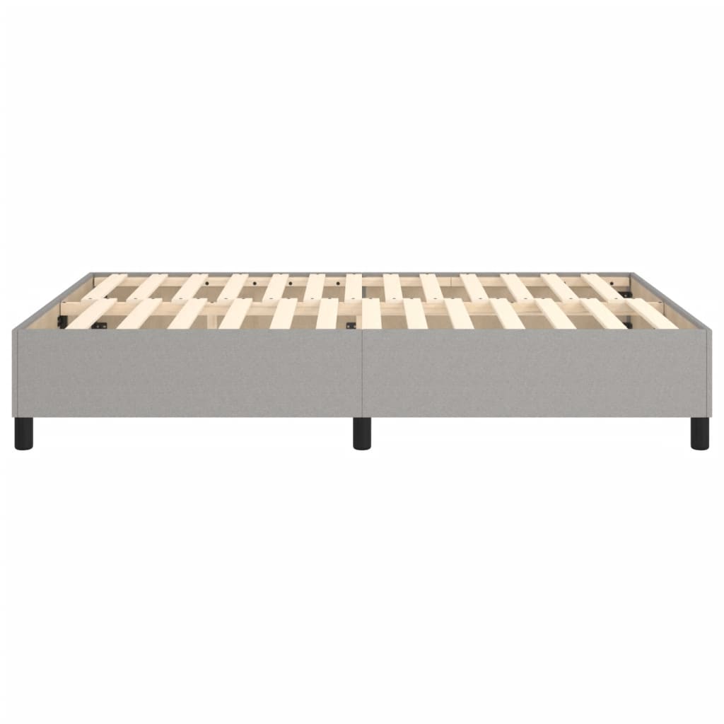 Okvir za krevet s oprugom svjetlosivi 140x200 cm od tkanine