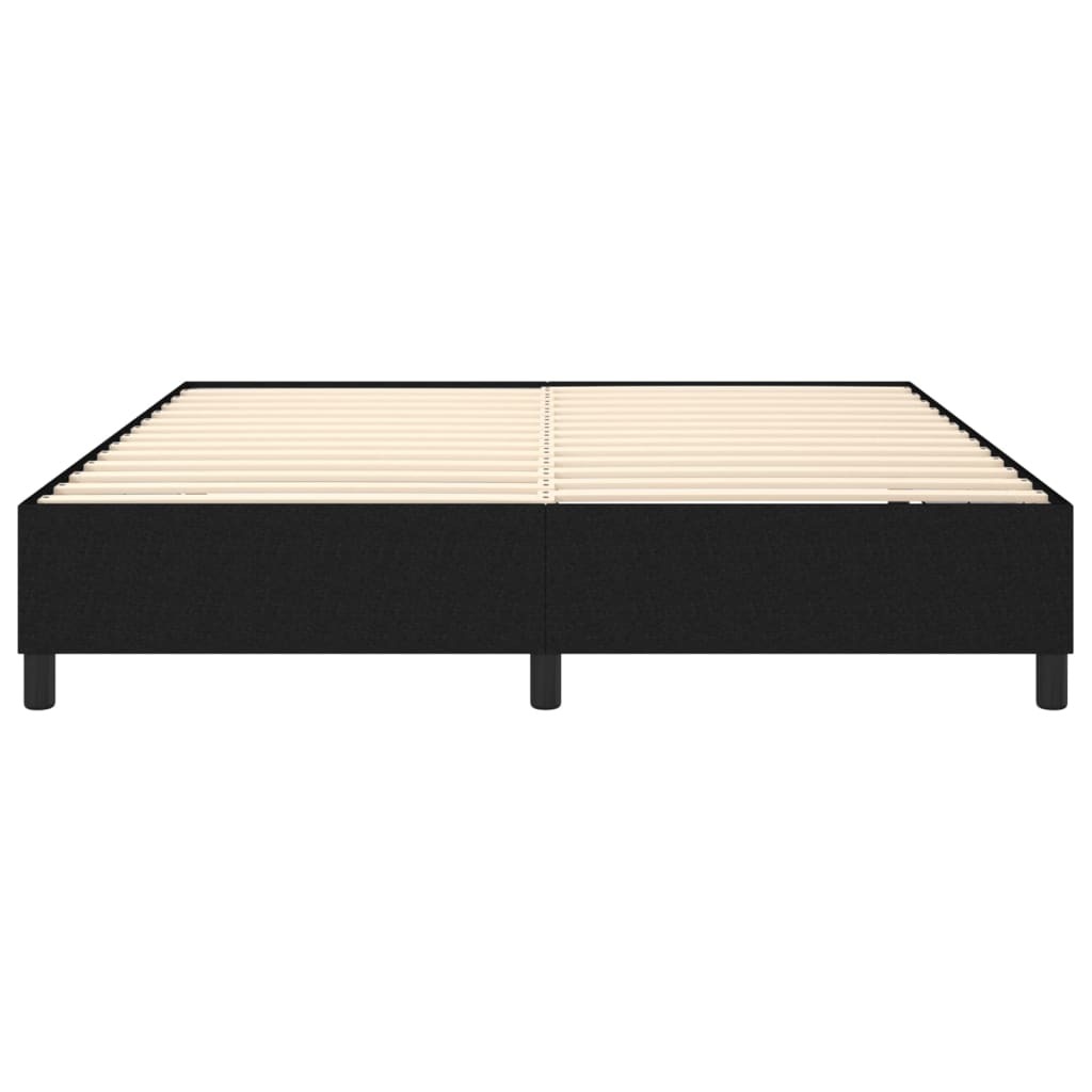 Okvir za krevet s oprugom crni 180x200 cm od tkanine