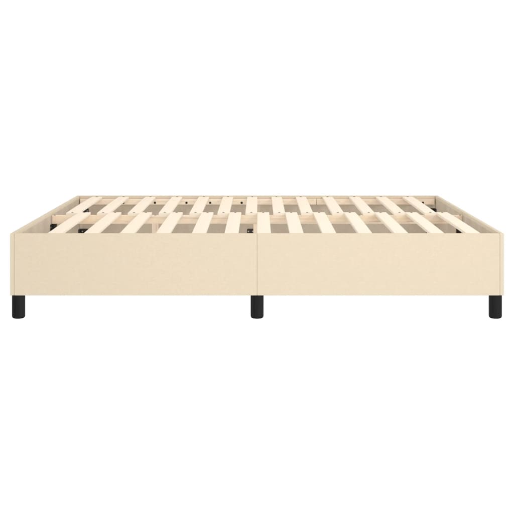 Okvir za krevet s oprugom krem 180 x 200 cm od tkanine