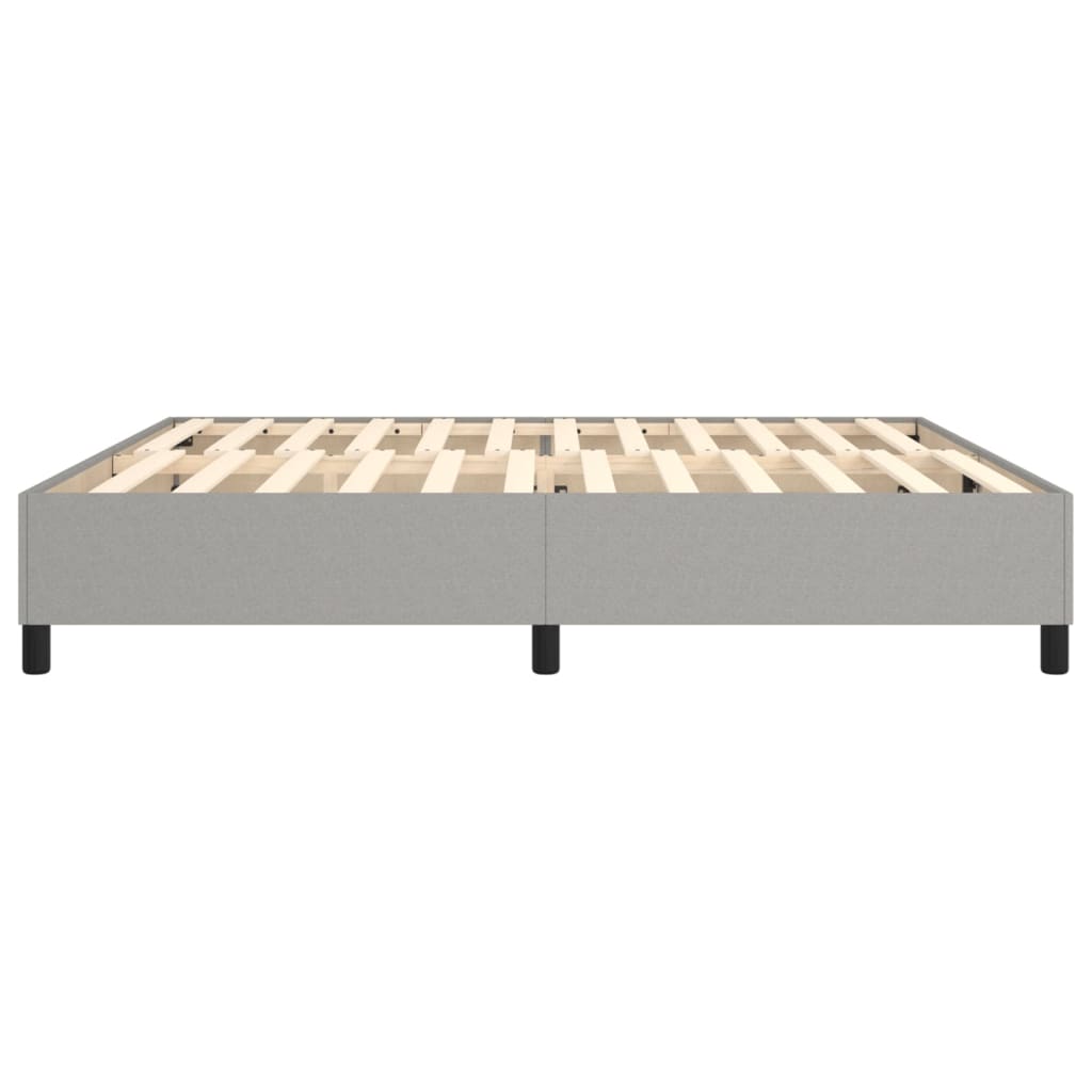 Okvir za krevet s oprugom svjetlosivi 200 x 200 cm od tkanine