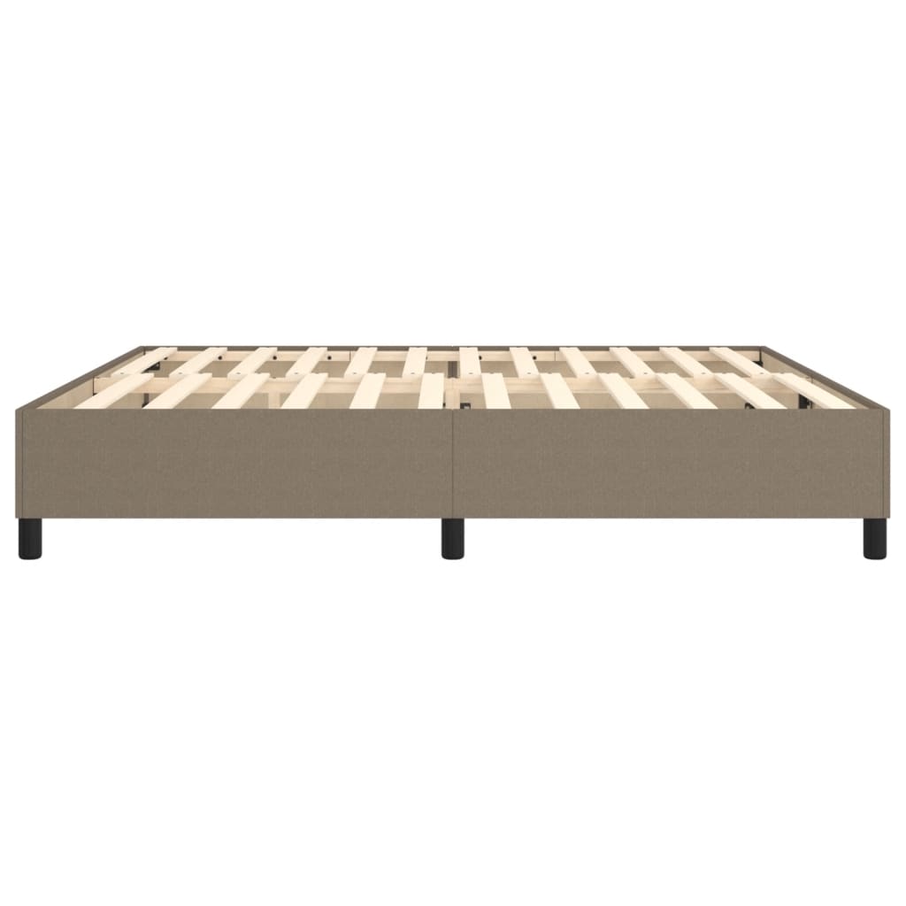 Okvir za krevet s oprugom smeđesivi 200x200 cm od tkanine