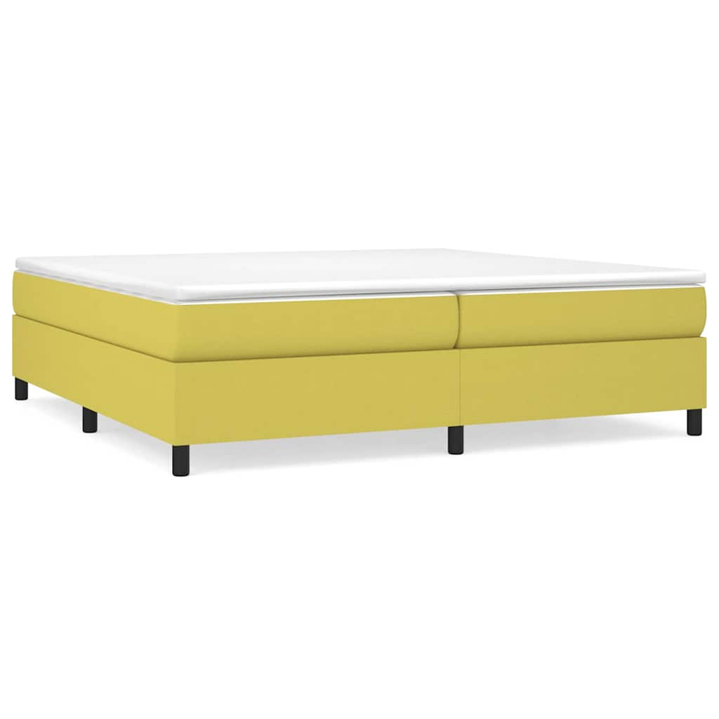 Okvir za krevet s oprugom zeleni 200x200 cm od tkanine