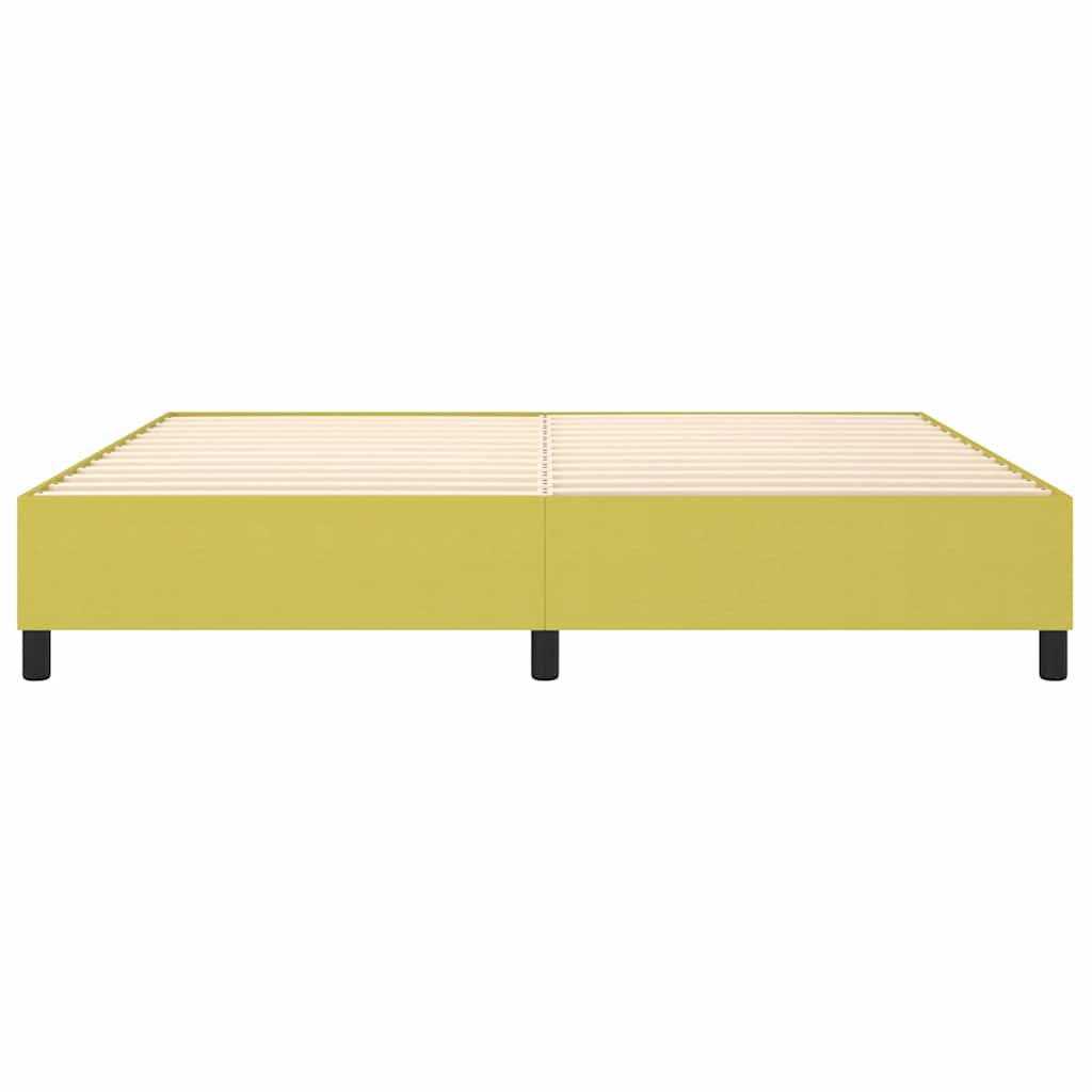 Okvir za krevet s oprugom zeleni 200x200 cm od tkanine