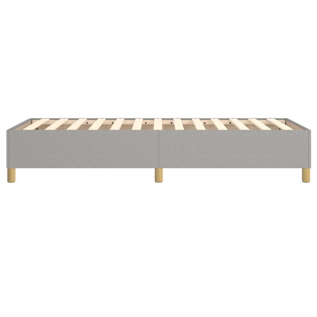 Okvir za krevet s oprugom svjetlosivi 80x200 cm od tkanine