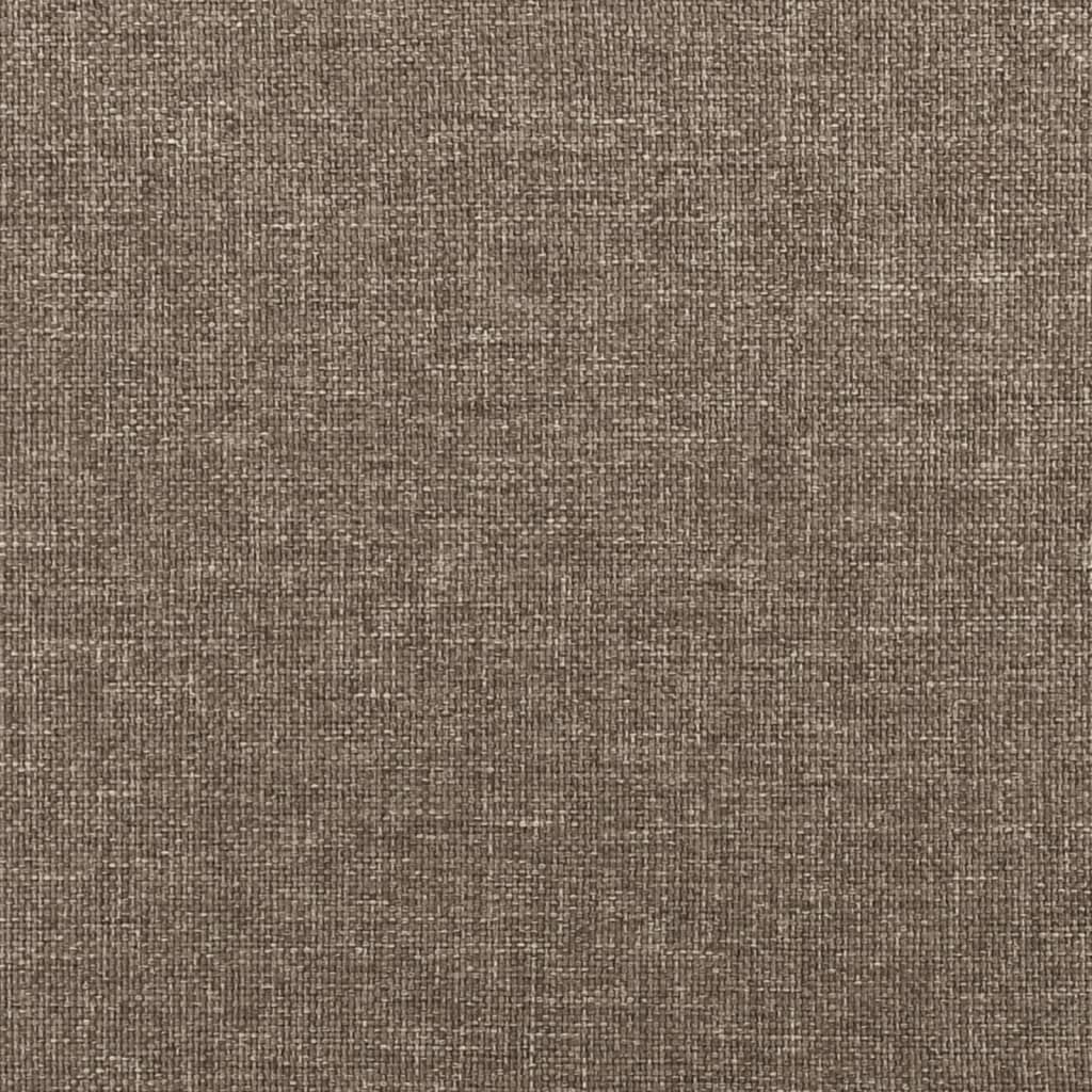 Okvir za krevet s oprugom smeđesivi 80x200cm od tkanine