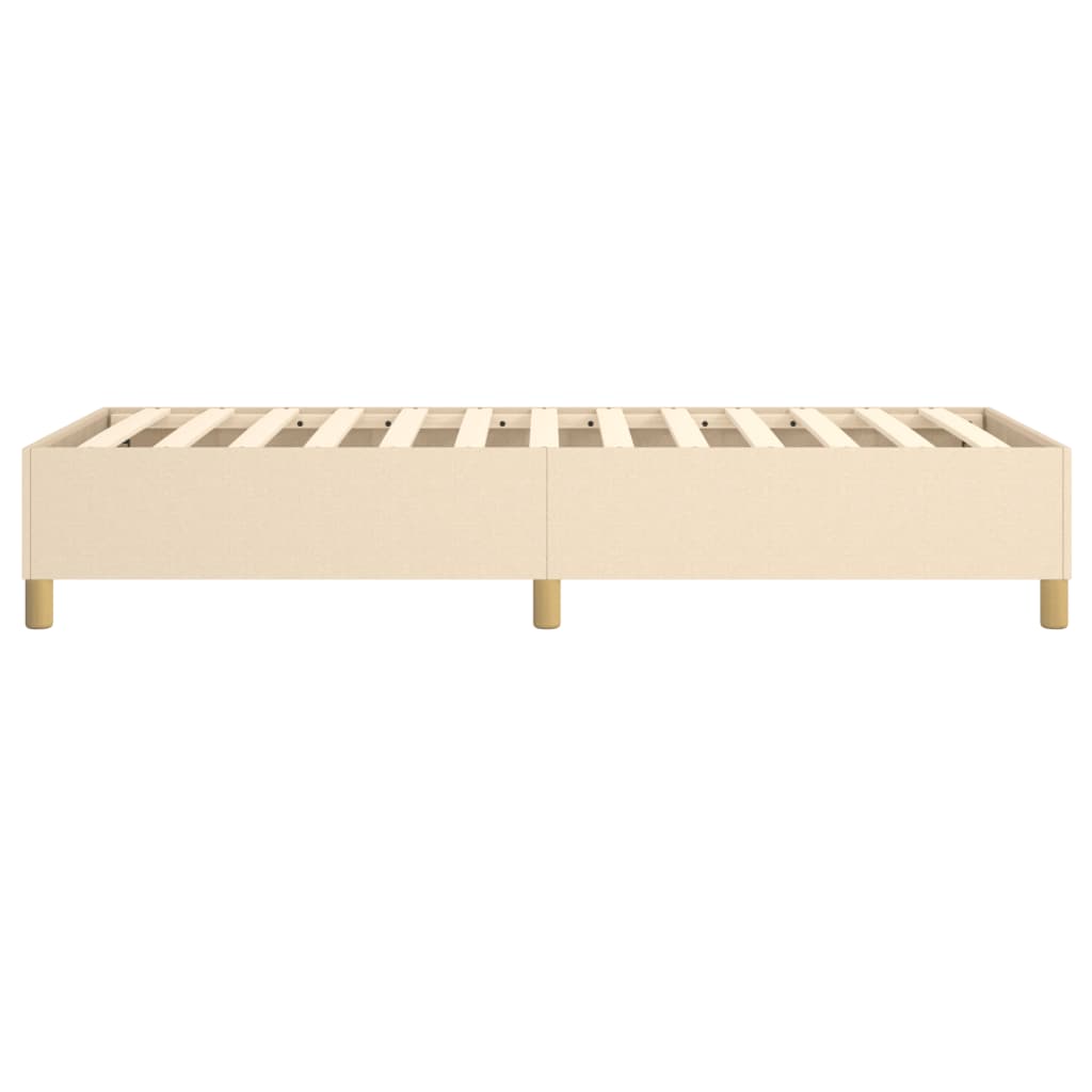 Okvir za krevet s oprugom krem 90x190cm od tkanine