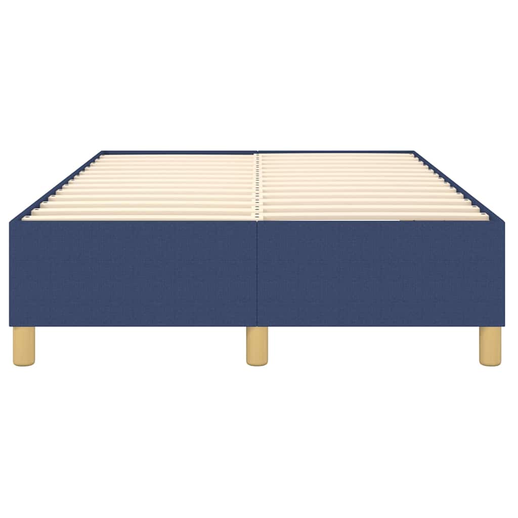 Okvir za krevet s oprugom plava 120x200 cm tkanina