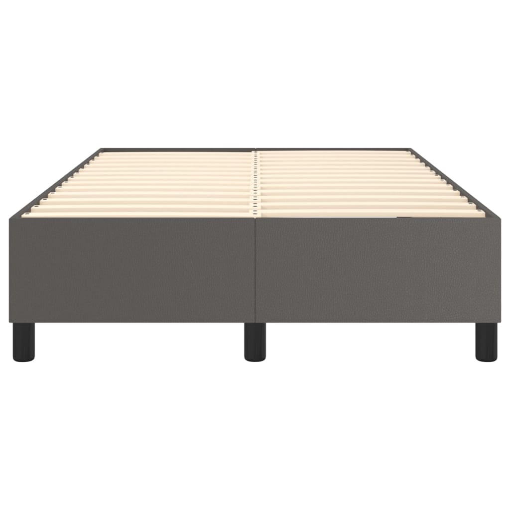 Okvir za krevet s oprugom sivi 120x200 cm od umjetne kože