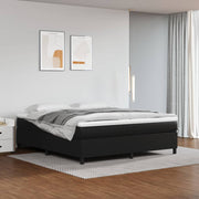 Okvir za krevet s oprugom crni 180x200 cm od umjetne kože