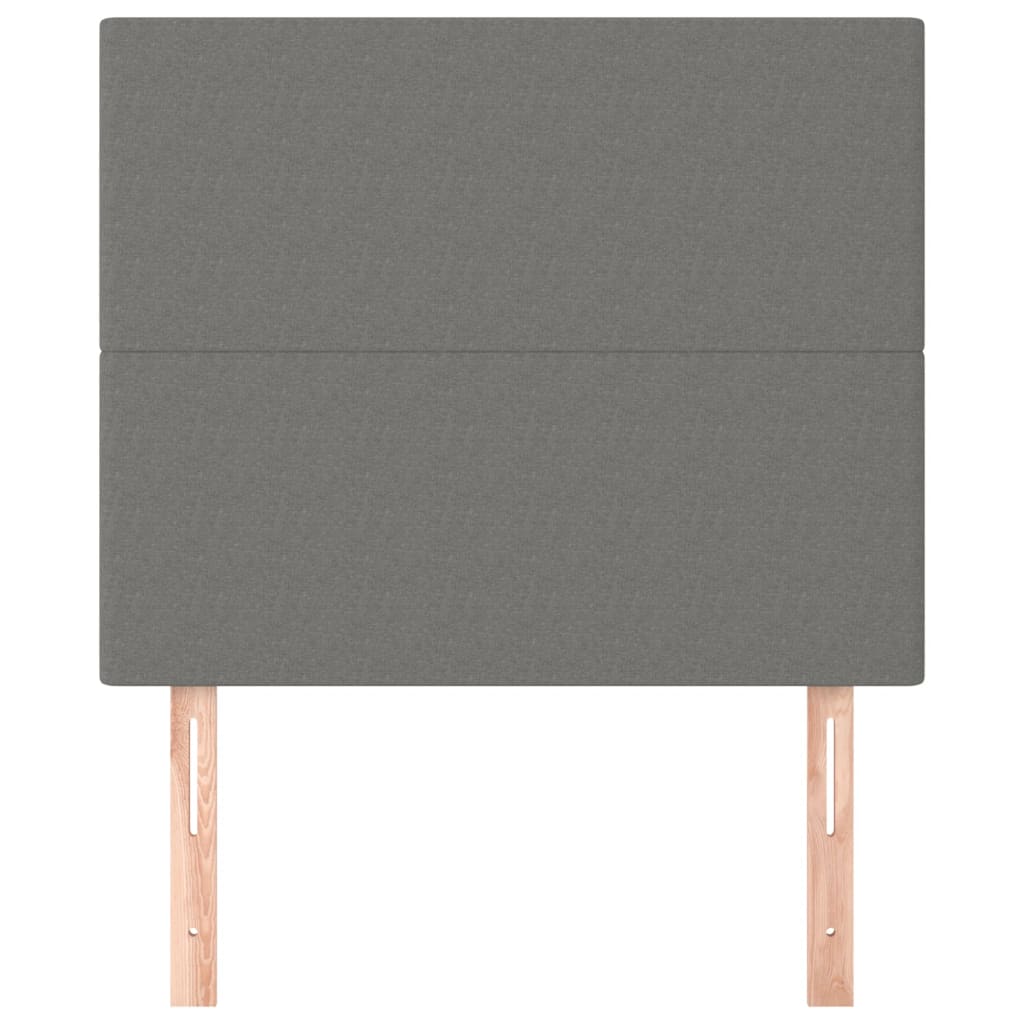 Uzglavlje tamno sivo 80x5x118/128 cm tkanina