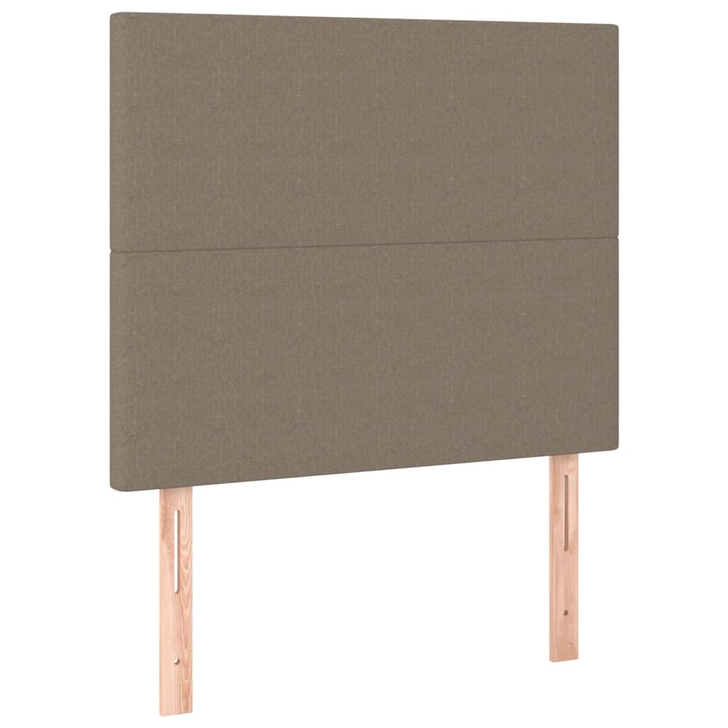 Uzglavlje boje taupe 80x5x118/128 cm tkanina