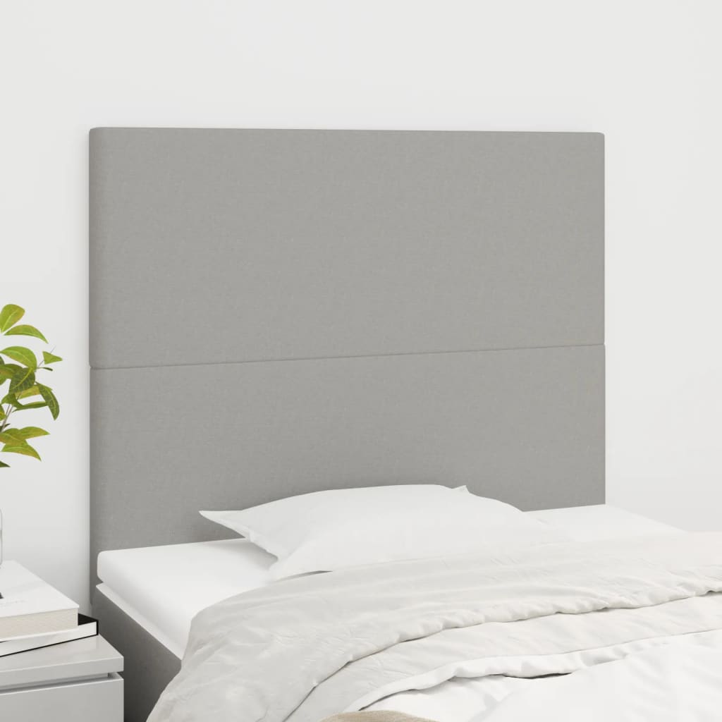 Uzglavlje svijetlosivo 90x5x118/128 cm tkanina
