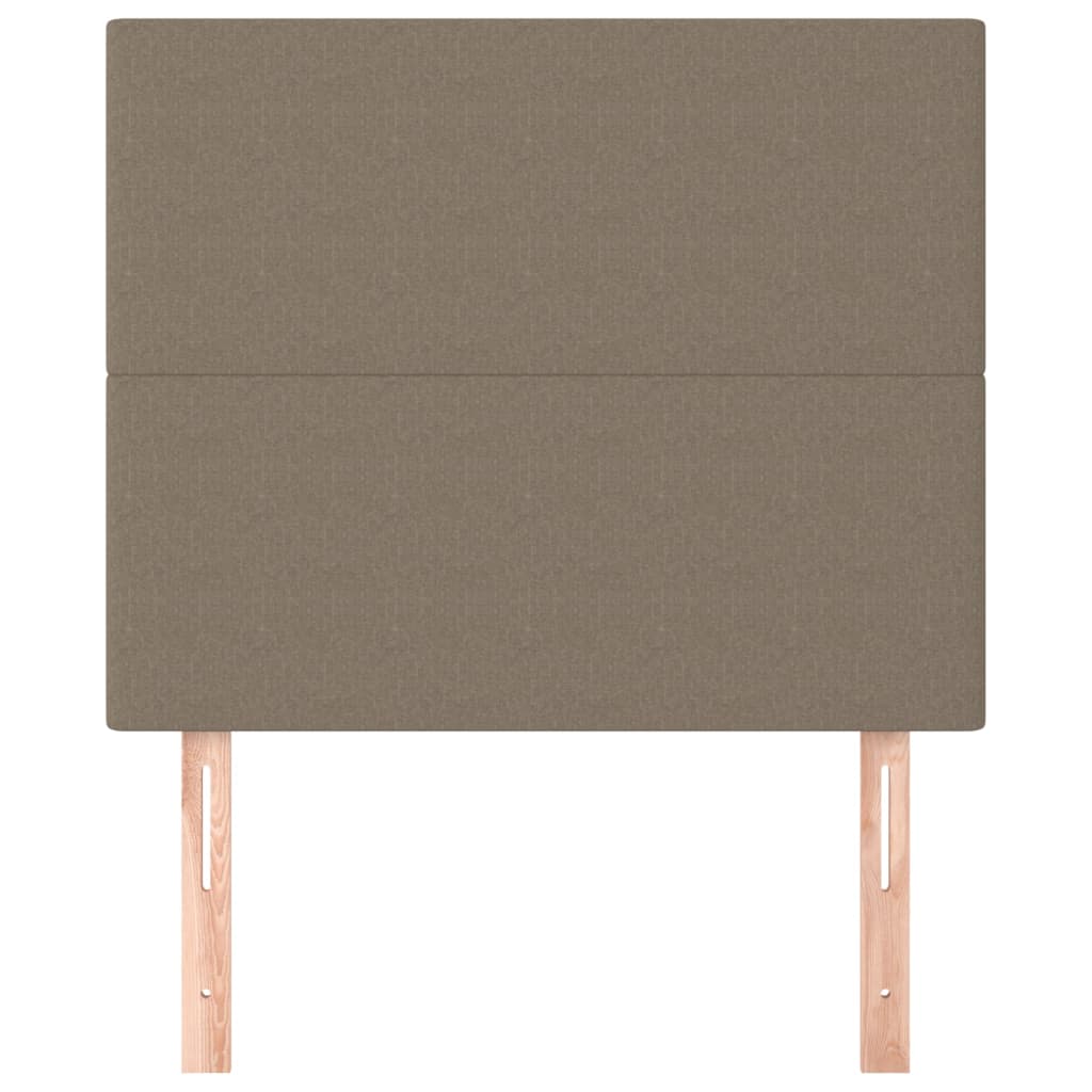 Uzglavlje boje taupe 100x5x118/128 cm tkanina