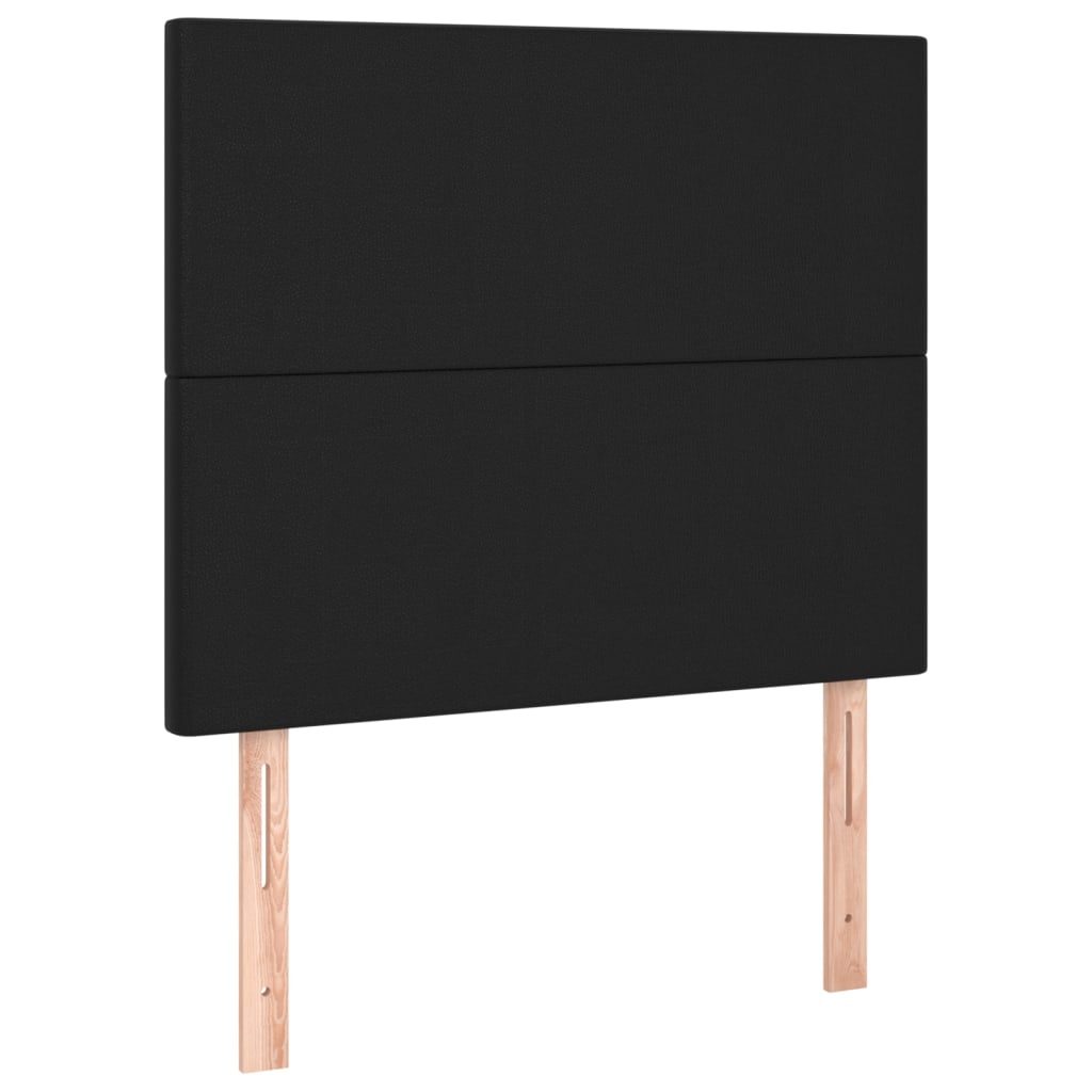 Uzglavlje crno 100x5x118/128 cm umjetna koža