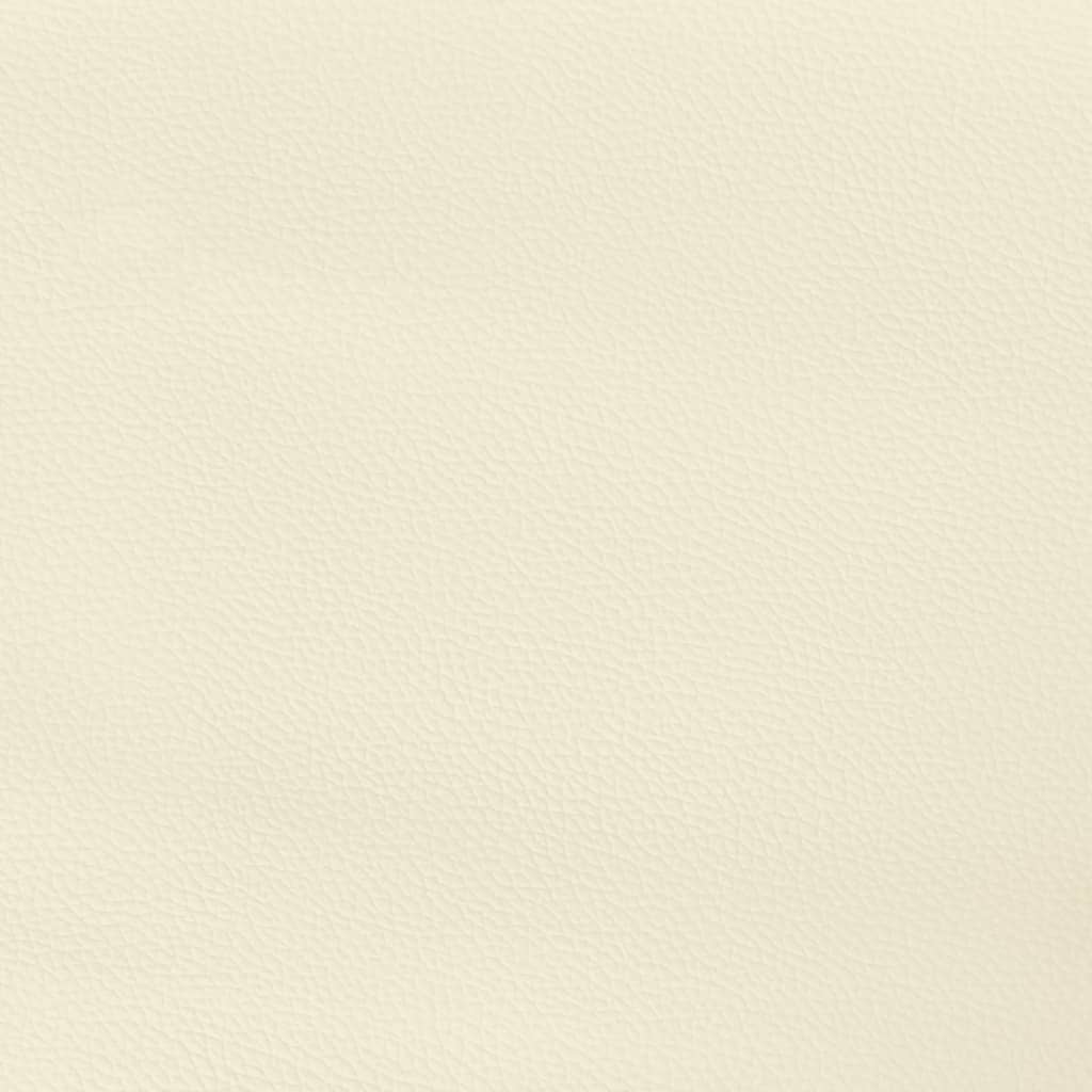Uzglavlje krem boje 160x5x118/128 cm umjetna koža