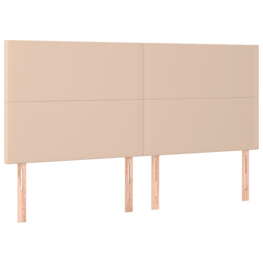 Uzglavlje Cappuccino 200x5x118/128 cm Imitacija kože