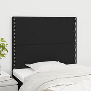 Uzglavlje Crno 80x5x118/128 cm Tkanina