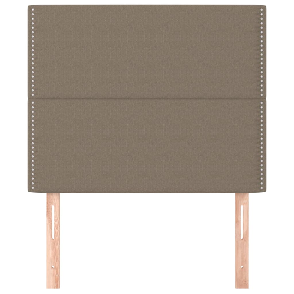 Uzglavlje boje taupe 90x5x118/128 cm tkanina