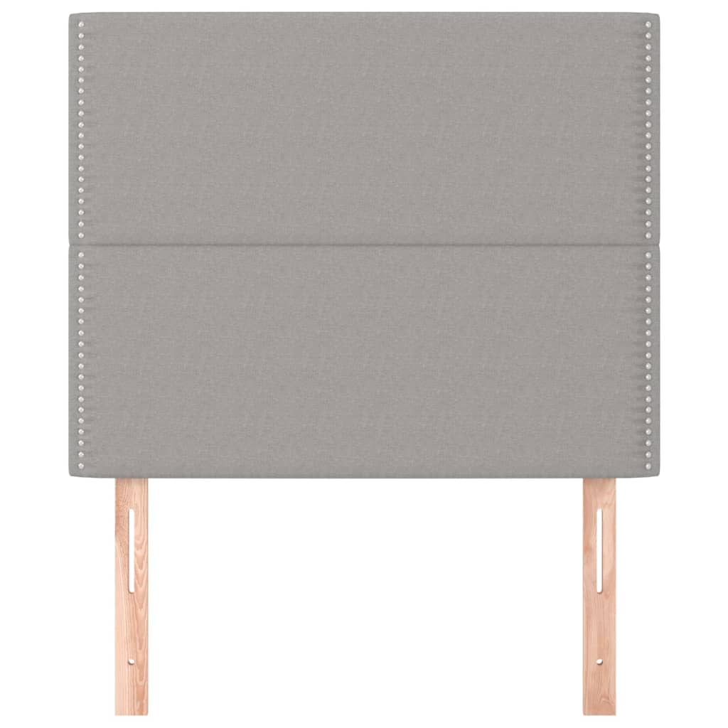Uzglavlje svijetlosivo 100x5x118/128 cm tkanina