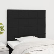 Uzglavlje crno 100x5x118/128 cm tkanina